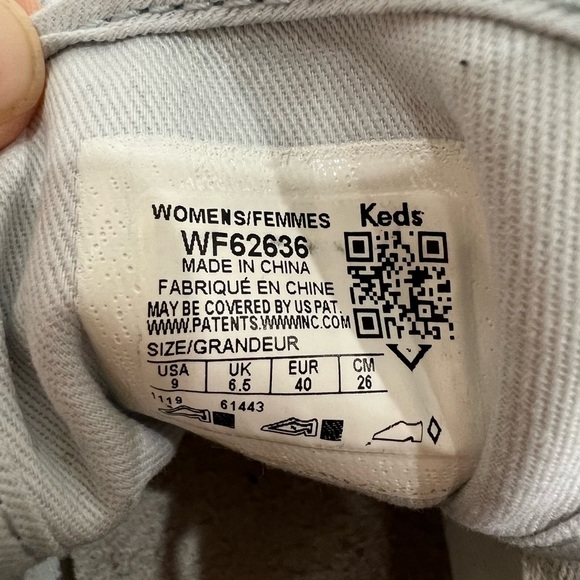 Keds Sneakers Women’s Size 9 Light Blue Triple Kick Canvas Jute Style WF62636 - Picture 15 of 15